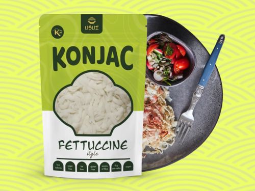 Usui konjakové fettuccine v nálevu