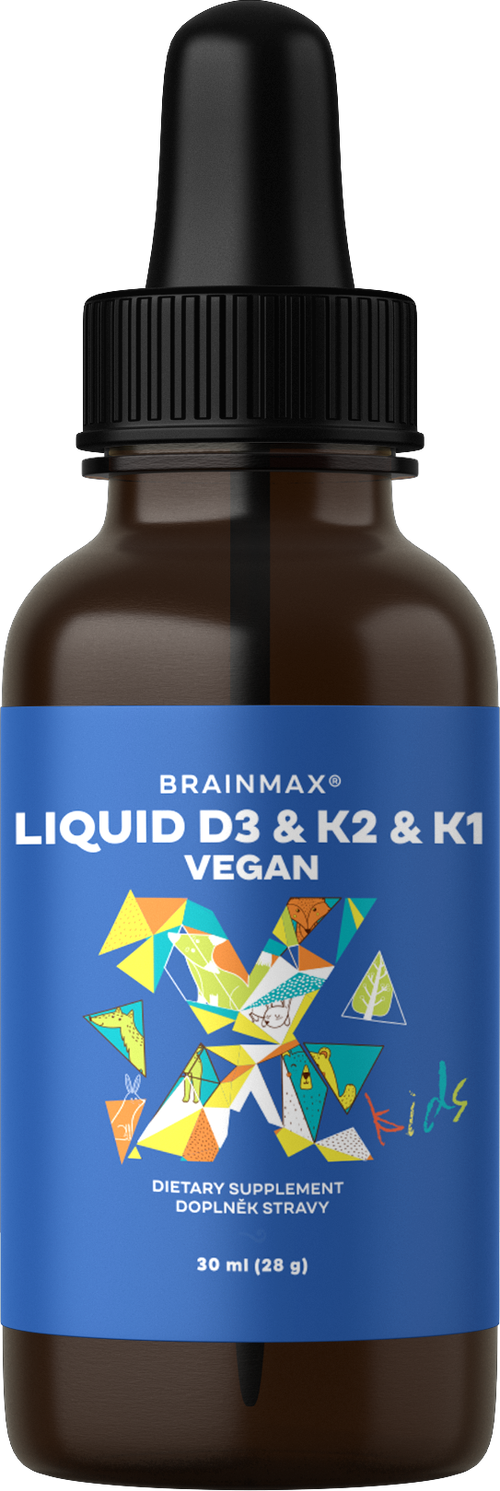 BrainMax Vegan Liquid D3 & K2 & K1, 30 ml