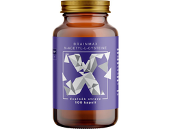 BrainMax N-Acetyl-L-Cysteine, NAC, 100 rostlinných kapslí