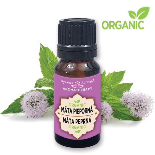 Altevita ORGANIC MÁTA PEPRNÁ - PEPPERMINT - Olej dezinfekce a svěžesti 10ml