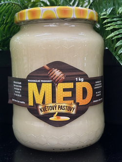 ČESKÝ MED - Květový, PASTOVANÝ, 1kg