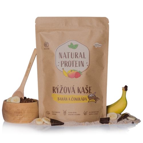 Proteinová rýžová kaše - Banán a čokoláda (480 g)