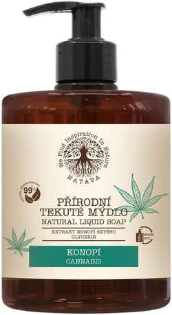 NATAVA - Přírodní tekuté mýdlo na ruce - Konopí, 500 ml