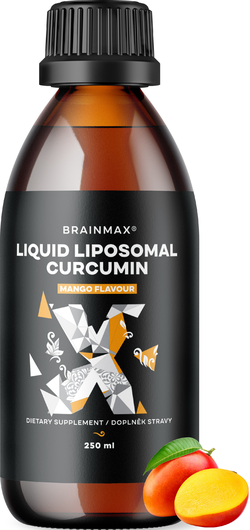BrainMax Liquid Liposomal Curcumin, Mango, 200 mg, 250 ml