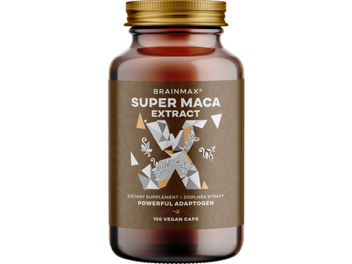 BrainMax Super Maca extrakt, 700 mg, 100 rostlinných kapslí