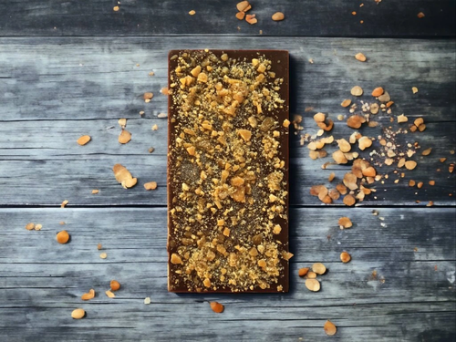 MoonChocolate - PROXIMA CENTAURI - mléčná bean to bar čokoláda s 63% obsahu kakaa z Mexika a slaným karamelem