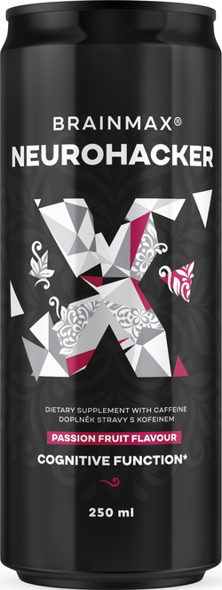 BrainMax Neurohacker Drink, Maracuja, 250 ml