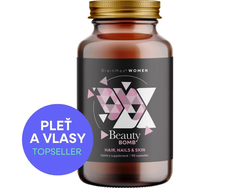 BrainMax Women Beauty Bomb, vlasy, nehty, pleť,  90 rostlinných kapslí