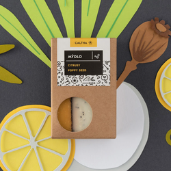 CALTHA - Tuhé mýdlo - Citrusy a Poopy seed, 100 g