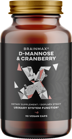 BrainMax D-Mannose & Cranberry, 90 rostlinných kapslí