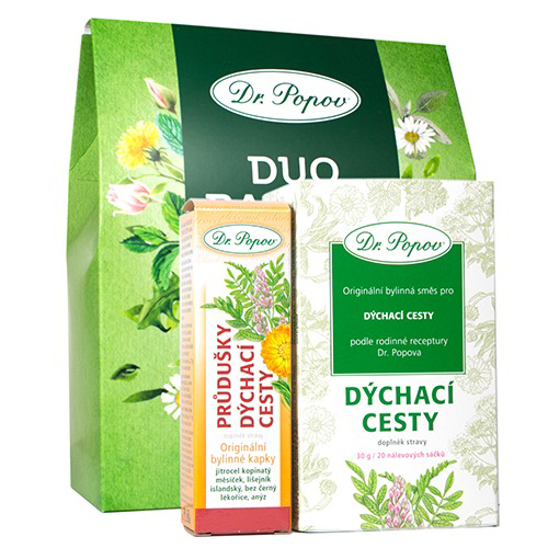 DUO Balíček DÝCHACÍ CESTY Dr. Popov