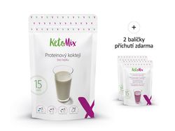 KetoMix Proteinový koktejl (15 porcí) 450 g 1. příchuť koktejlu: čokoláda, 2. příchuť koktejlu: vanilka