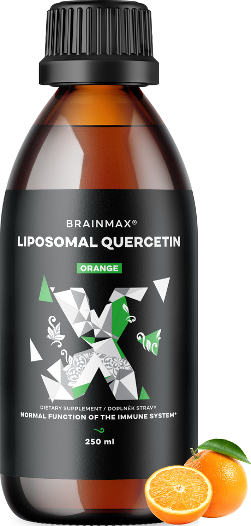 BrainMax Liquid Liposomal Quercetin, Orange, 250 mg, 250 ml