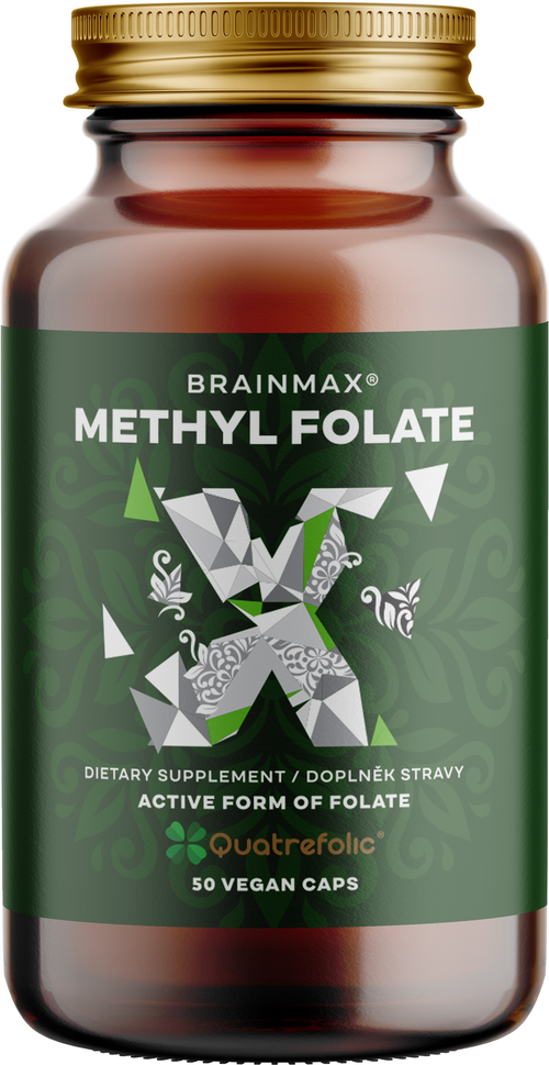 BrainMax Methyl Folate, Kyselina listová v aktivní formě, 400 mcg
