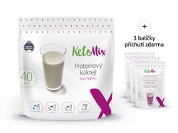 KetoMix Proteinový koktejl (40 porcí) 1200g 1. příchuť koktejlu: banán, 2. příchuť koktejlu: banán, 3. příchuť koktejlu: čokoláda