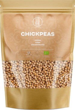 BrainMax Pure Chickpeas, Cizrna, BIO, 500 g
