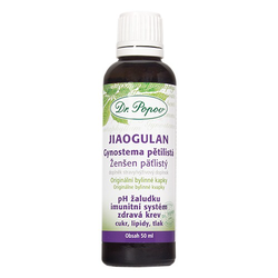 Jiaogulan-Gynostema pětilistá, originální bylinné kapky, 50 ml