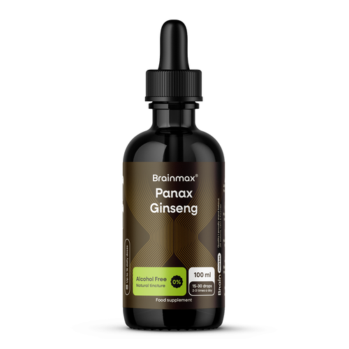 BrainMax Panax Ginseng Alcohol Free Tincture, Extract, 100 ml