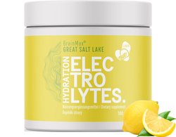 BrainMax Hydration Electrolytes, hydratační elektrolyty, citron, 30 dávek, 300 g