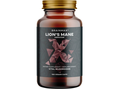 BrainMax Lion's Mane (Hericium) extrakt, 50% polysacharidů a 20% glukanů