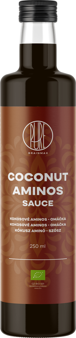 BrainMax Pure Coconut Aminos Sauce, Kokosové aminos BIO, 250 ml