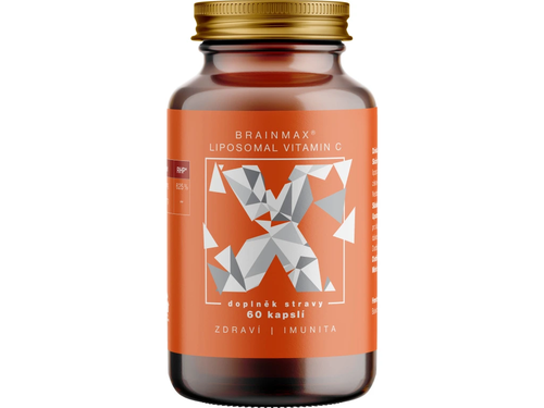 BrainMax Liposomal Vitamin C UPGRADE, Lipozomální Vitamín C, 500 mg, 60 kapslí